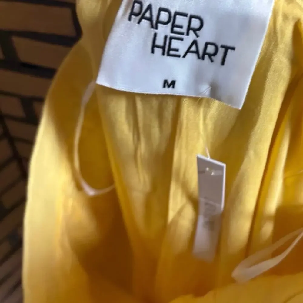 Paper Heart Yellow Midi Skirt Size Medium‎